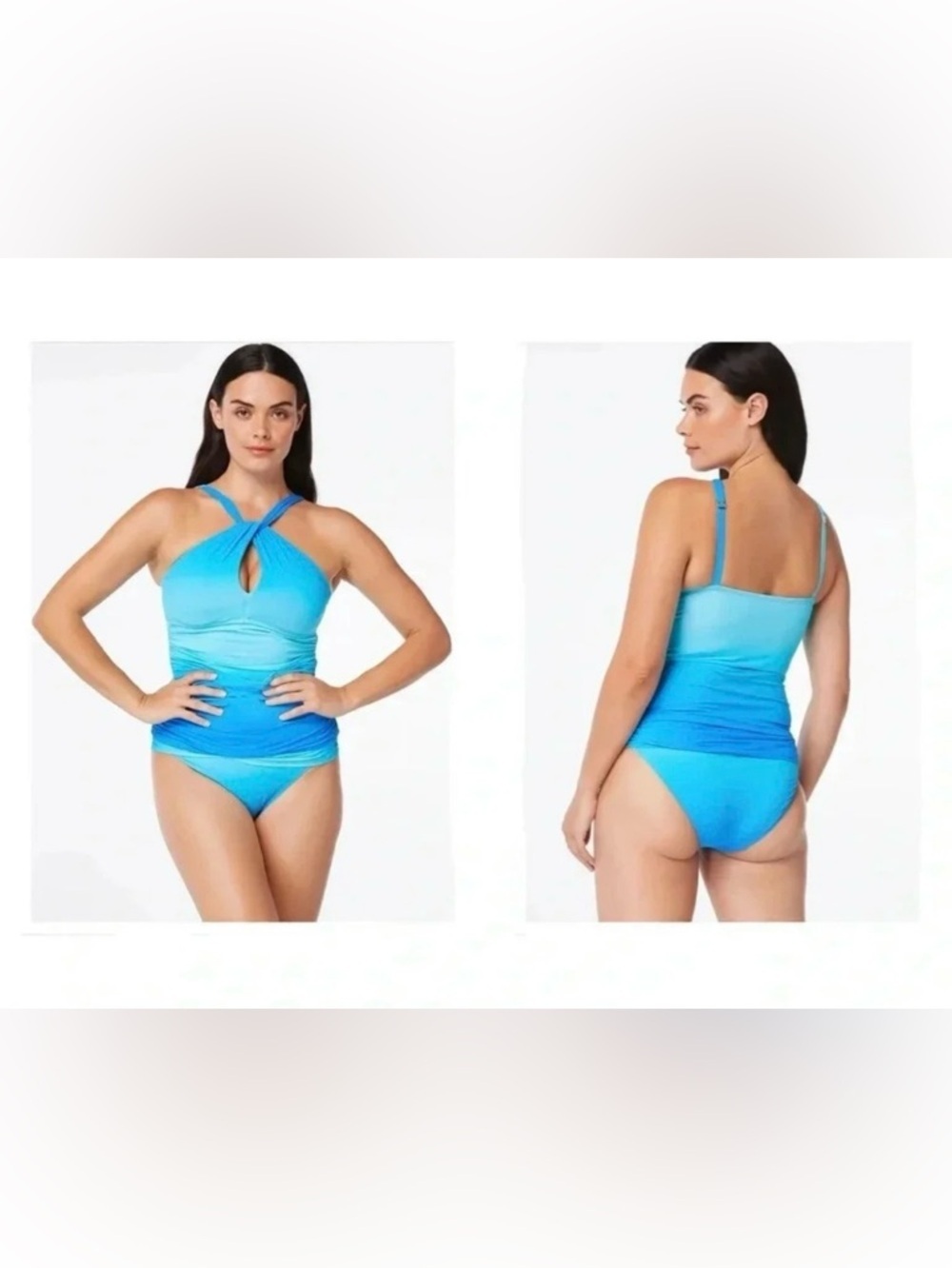 Bleu Rod Beattie Coast To Coast High-Neck Underwire Tankini Top & Hipster Bottom